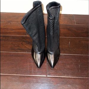 Tania Spinelli Leather Ankle Bootie